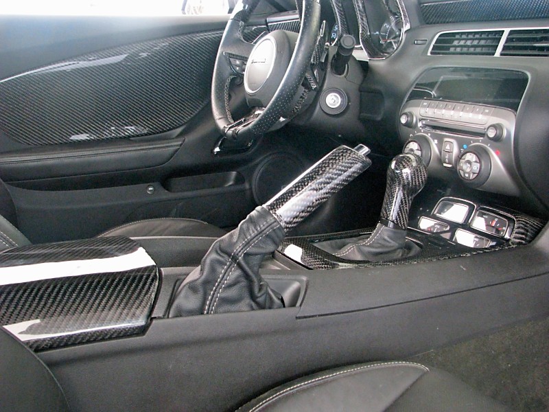 Interior 2010 11 Camaro Real Carbon Fiber Console Lid