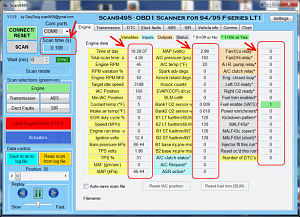 Scan9495: Free OBD1 scan app for 93/94/95 LT1-scan9495-engine-tab.png